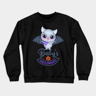 Baby's First Halloween Cute Bat Crewneck Sweatshirt